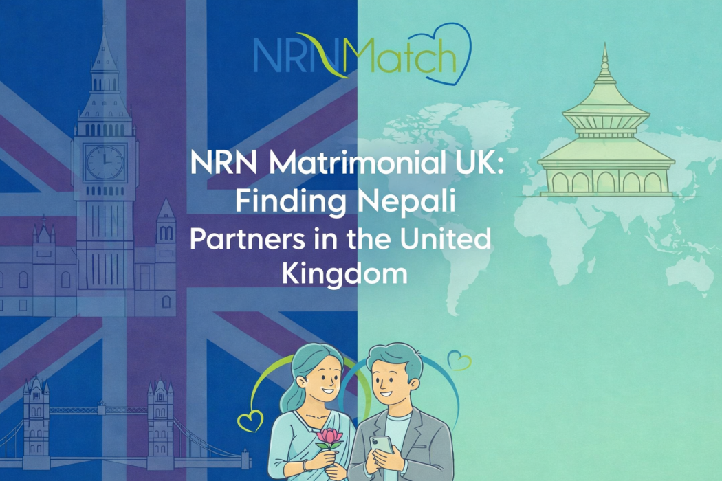 Nepali couple in London near bridge